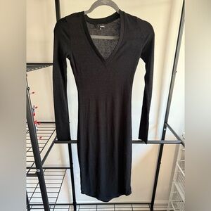 Aritizia Black Long Sleeve Dress